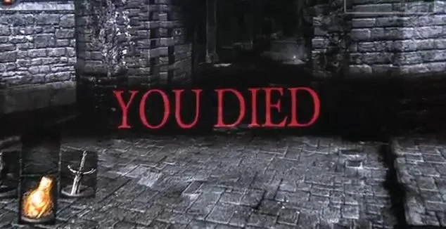 Screenshot from Dark Souls of the You Died screen